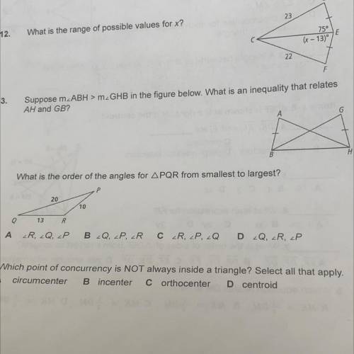 I need some help with 13 it would be appreciated:)