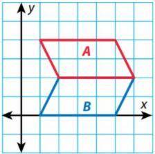 Polygon A is the result of reflecting Polygon B over the line y = 2. Explain how you know that the