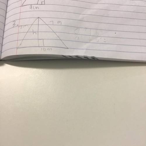 How to find the area of a triangle if the length is missing