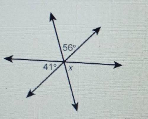 What is the measure of angle x? . Enter your answer in the box  X=