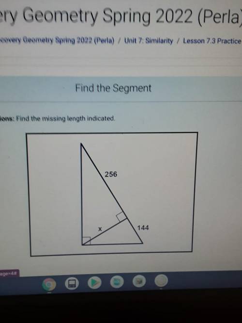 Find the missing length indicated(help me find x)