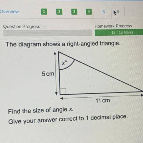 Find the size of angle x.
Give your answer correct to 1 decimal place.