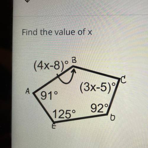 Find the value of X
please help!